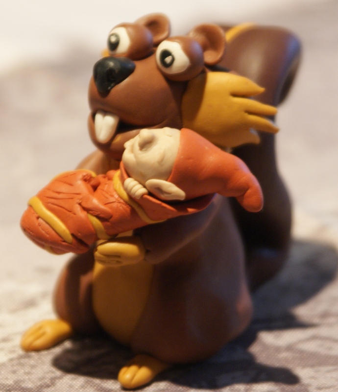 l`écureuil Nuts et son bébé lutin 2